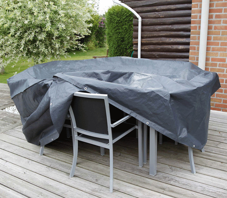 Housse de protection pour table rectangle et chaises de jardin